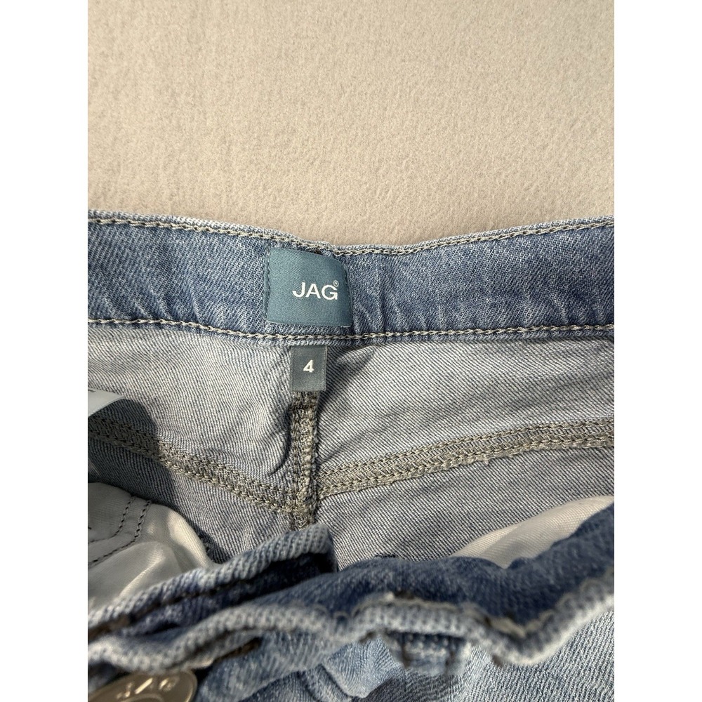 JAG Rachel Jeans Womens 4/29 Light Wash High Rise Straight Leg Button Fly - Picture 6 of 9